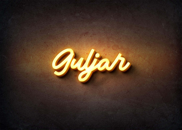 Free photo of Glow Name Profile Picture for Guljar