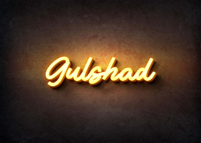 Free photo of Glow Name Profile Picture for Gulshad