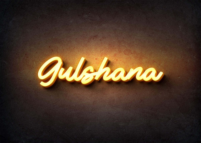Free photo of Glow Name Profile Picture for Gulshana