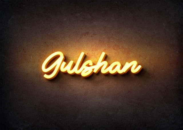 Free photo of Glow Name Profile Picture for Gulshan