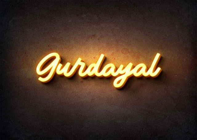 Free photo of Glow Name Profile Picture for Gurdayal