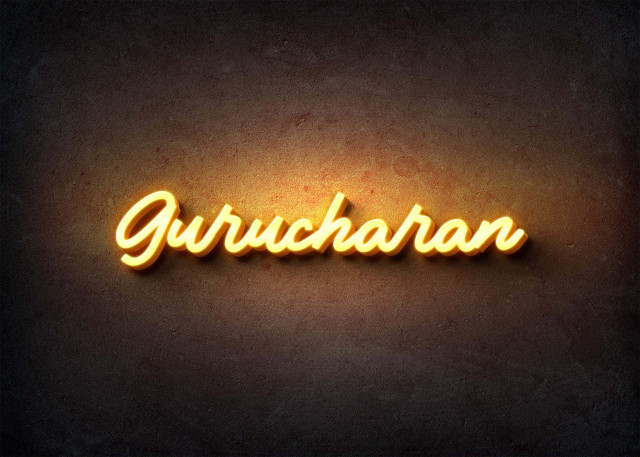 Free photo of Glow Name Profile Picture for Gurucharan