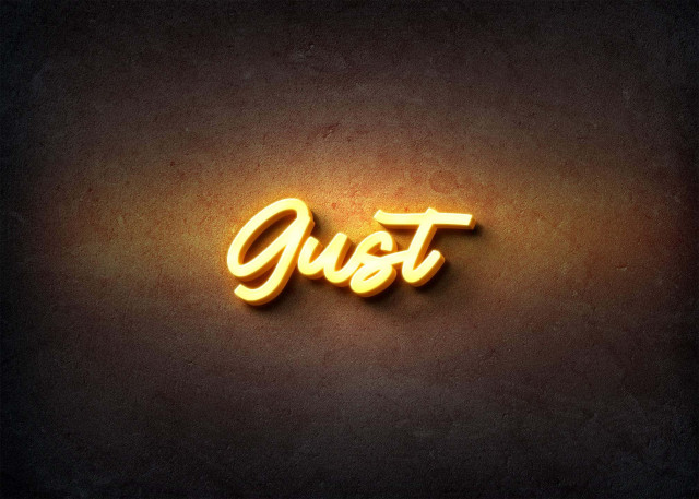 Free photo of Glow Name Profile Picture for Gust