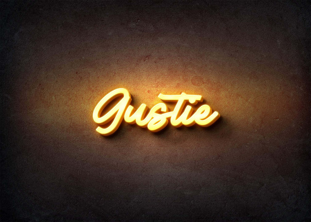 Free photo of Glow Name Profile Picture for Gustie