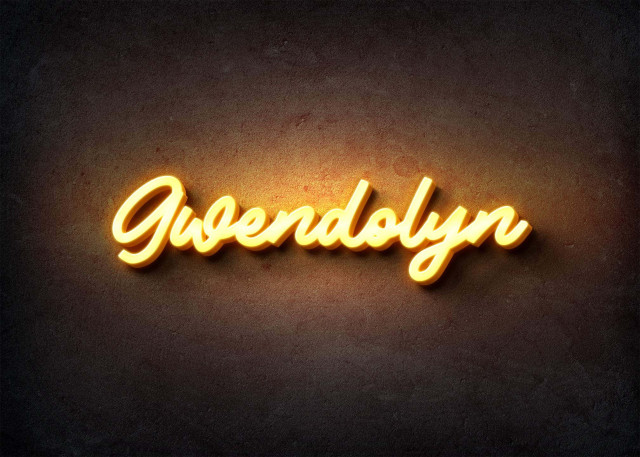 Free photo of Glow Name Profile Picture for Gwendolyn