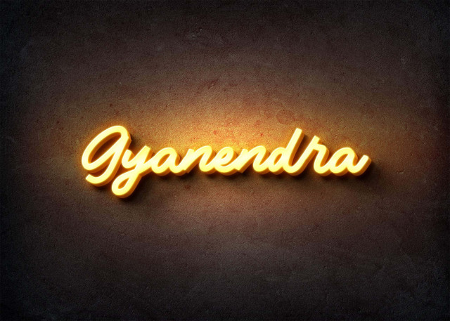 Free photo of Glow Name Profile Picture for Gyanendra