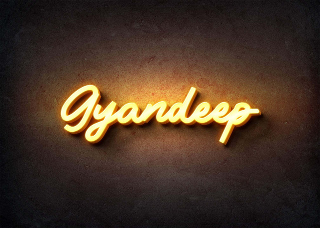 Free photo of Glow Name Profile Picture for Gyandeep