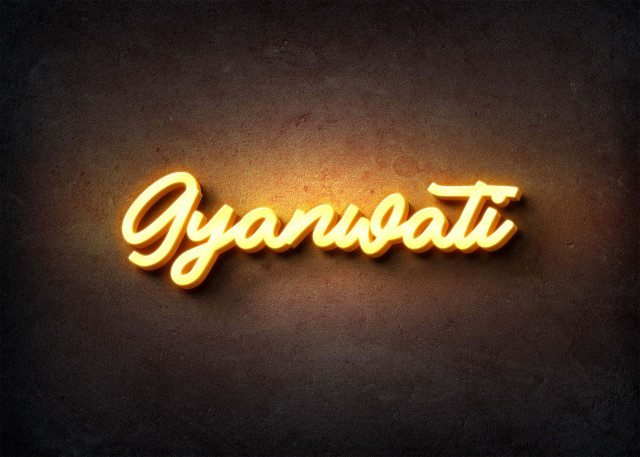 Free photo of Glow Name Profile Picture for Gyanwati