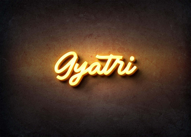 Free photo of Glow Name Profile Picture for Gyatri