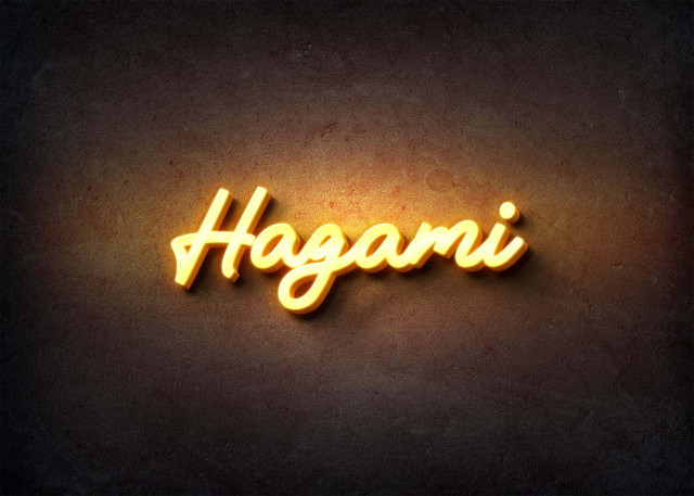 Free photo of Glow Name Profile Picture for Hagami