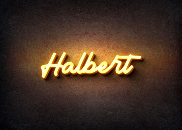 Free photo of Glow Name Profile Picture for Halbert