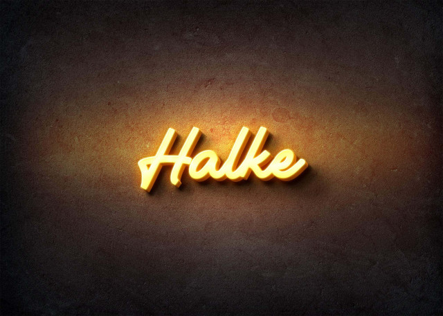 Free photo of Glow Name Profile Picture for Halke