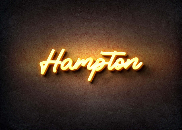 Free photo of Glow Name Profile Picture for Hampton