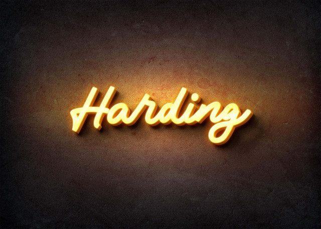 Free photo of Glow Name Profile Picture for Harding