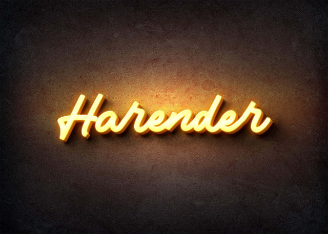 Free photo of Glow Name Profile Picture for Harender