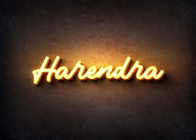 Free photo of Glow Name Profile Picture for Harendra