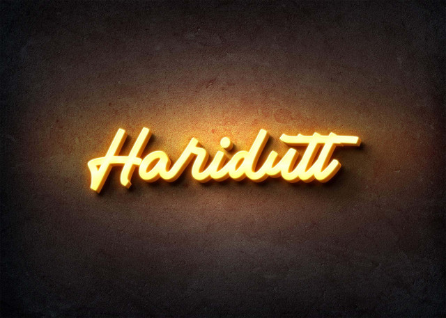 Free photo of Glow Name Profile Picture for Haridutt
