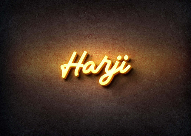 Free photo of Glow Name Profile Picture for Harji
