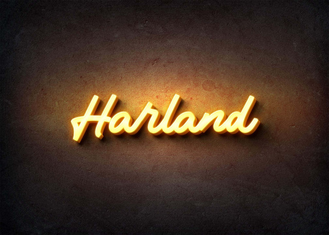 Free photo of Glow Name Profile Picture for Harland