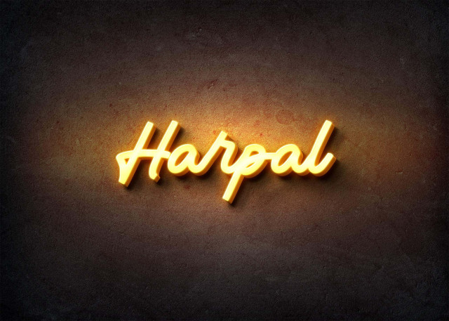 Free photo of Glow Name Profile Picture for Harpal