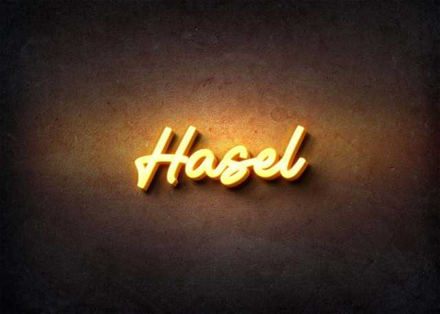 Free photo of Glow Name Profile Picture for Hasel