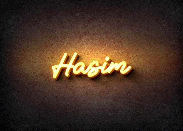 Free photo of Glow Name Profile Picture for Hasim