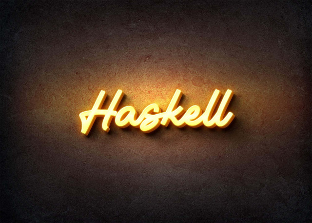 Free photo of Glow Name Profile Picture for Haskell