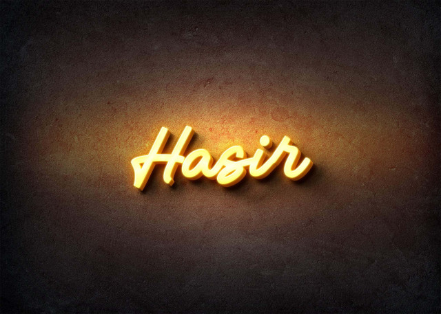 Free photo of Glow Name Profile Picture for Hasir