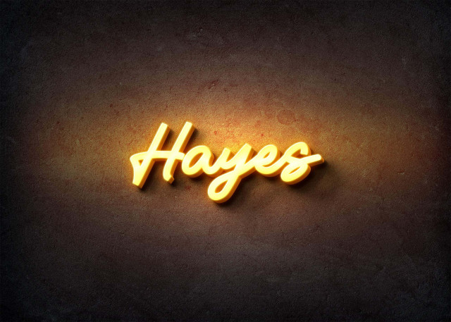 Free photo of Glow Name Profile Picture for Hayes