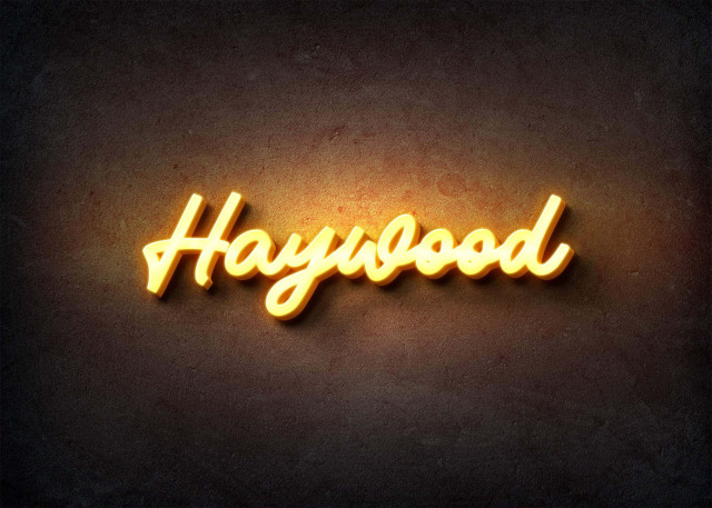 Free photo of Glow Name Profile Picture for Haywood