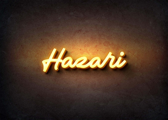 Free photo of Glow Name Profile Picture for Hazari