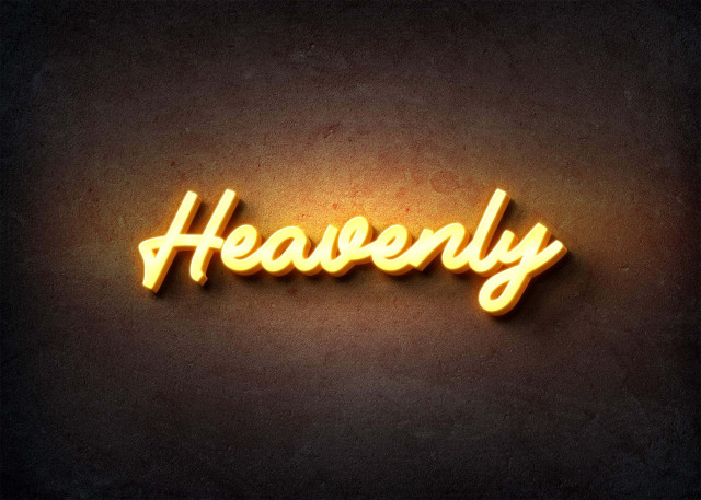 Free photo of Glow Name Profile Picture for Heavenly
