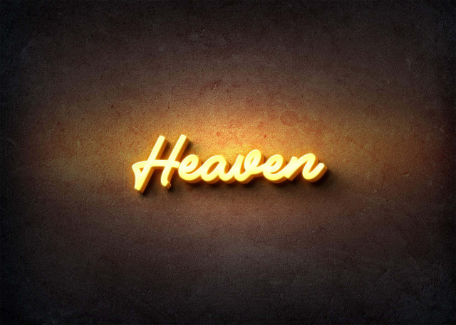 Free photo of Glow Name Profile Picture for Heaven