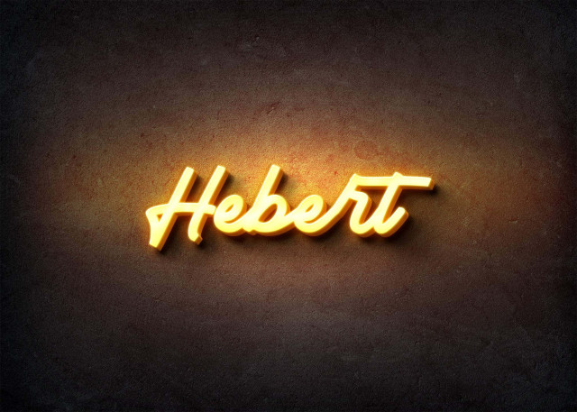 Free photo of Glow Name Profile Picture for Hebert