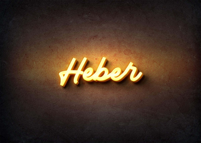 Free photo of Glow Name Profile Picture for Heber