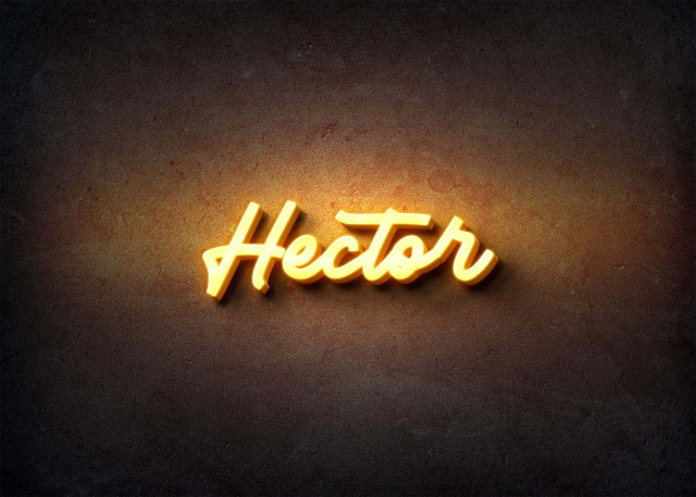 Free photo of Glow Name Profile Picture for Hector