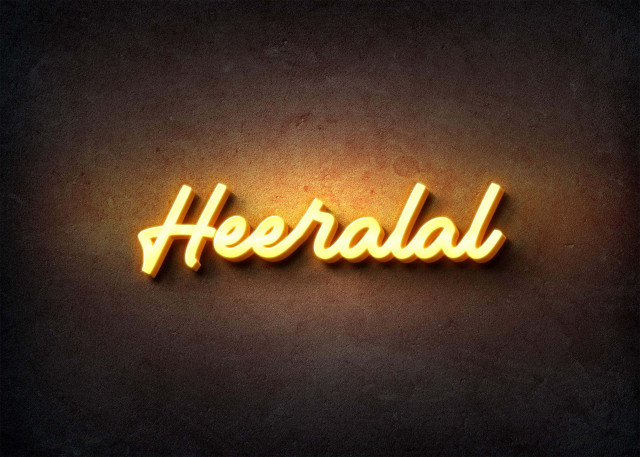 Free photo of Glow Name Profile Picture for Heeralal