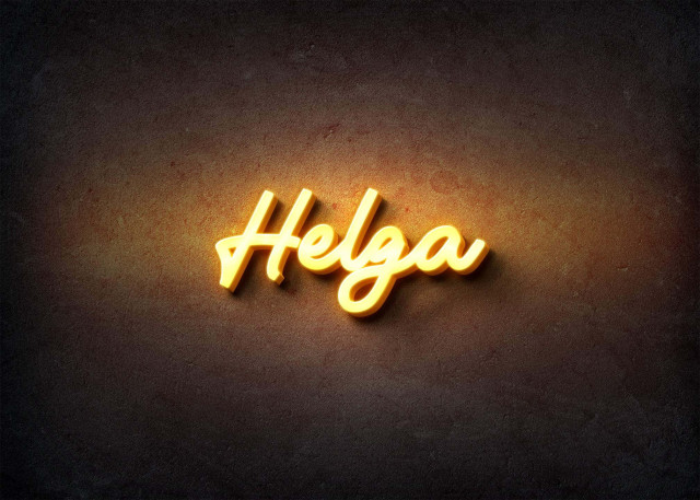 Free photo of Glow Name Profile Picture for Helga
