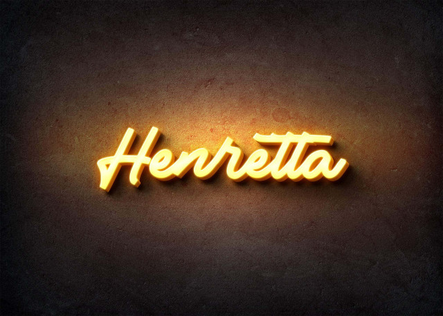 Free photo of Glow Name Profile Picture for Henretta
