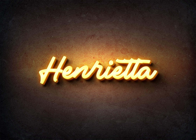 Free photo of Glow Name Profile Picture for Henrietta