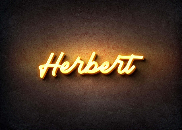 Free photo of Glow Name Profile Picture for Herbert