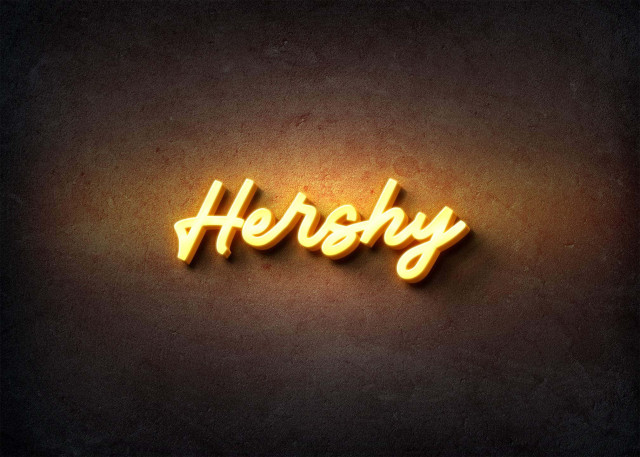 Free photo of Glow Name Profile Picture for Hershy