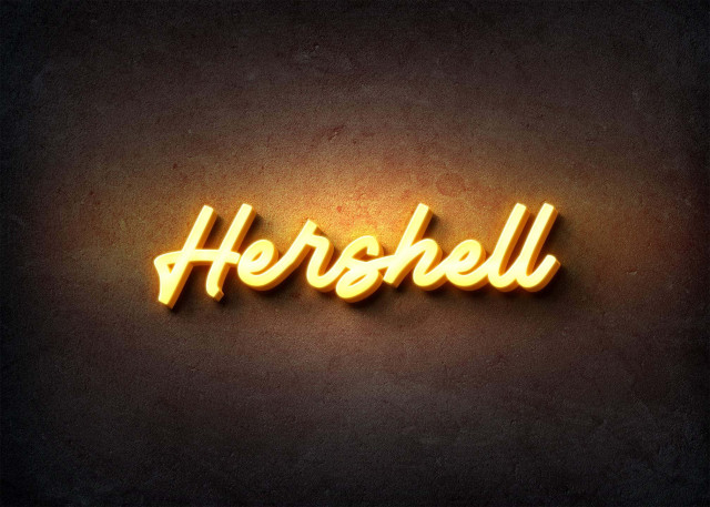 Free photo of Glow Name Profile Picture for Hershell