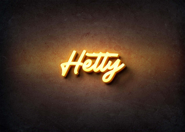 Free photo of Glow Name Profile Picture for Hetty