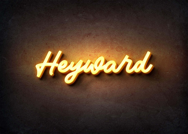 Free photo of Glow Name Profile Picture for Heyward