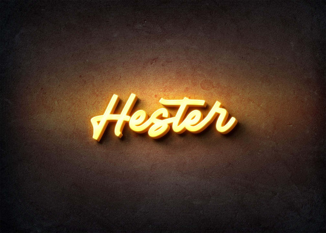 Free photo of Glow Name Profile Picture for Hester