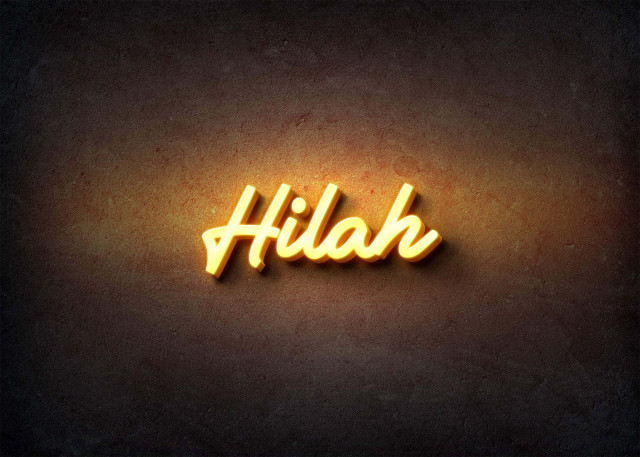 Free photo of Glow Name Profile Picture for Hilah