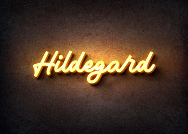 Free photo of Glow Name Profile Picture for Hildegard