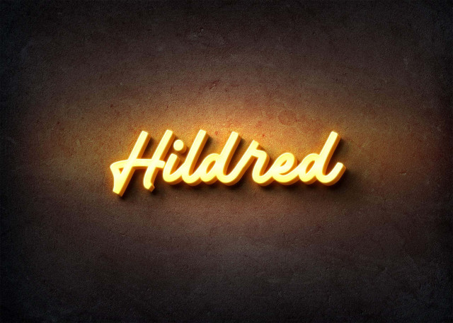 Free photo of Glow Name Profile Picture for Hildred