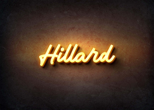 Free photo of Glow Name Profile Picture for Hillard
